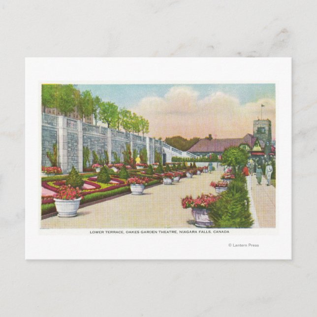 Oakes Garden Theatre Lower Terrace Postcard (Front)