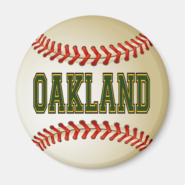 OAKLAND BASEBALL MAGNET (Front)