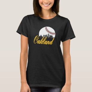 Oakland Baseball Skyline Oakland California Citysc T-Shirt