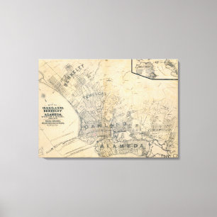 Oakland, Berkeley, Alameda Canvas Print