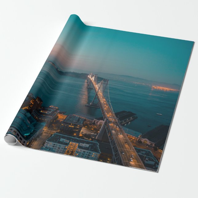 OAKLAND BRIDGE WRAPPING PAPER (Unrolled)