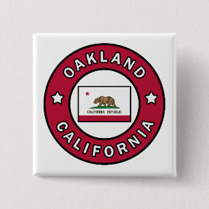 Oakland California 15 Cm Square Badge