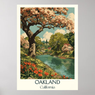 Oakland California Art Print Lakeside City