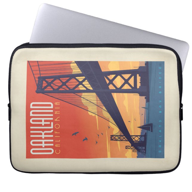 Oakland, California Laptop Sleeve (Front)