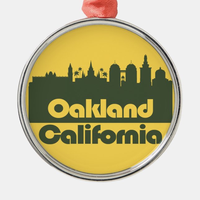 Oakland,California Metal Tree Decoration (Front)