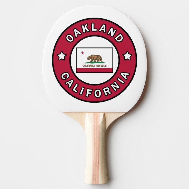 Oakland California Ping Pong Paddle (Front)