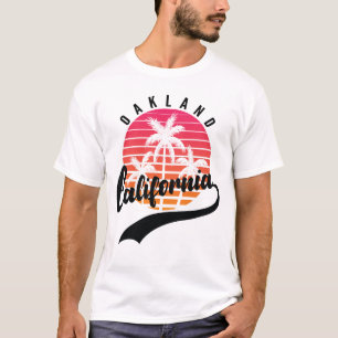 Oakland, California Retro Sunset Men's T-Shirt