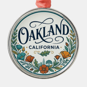 Oakland, California USA Metal Tree Decoration