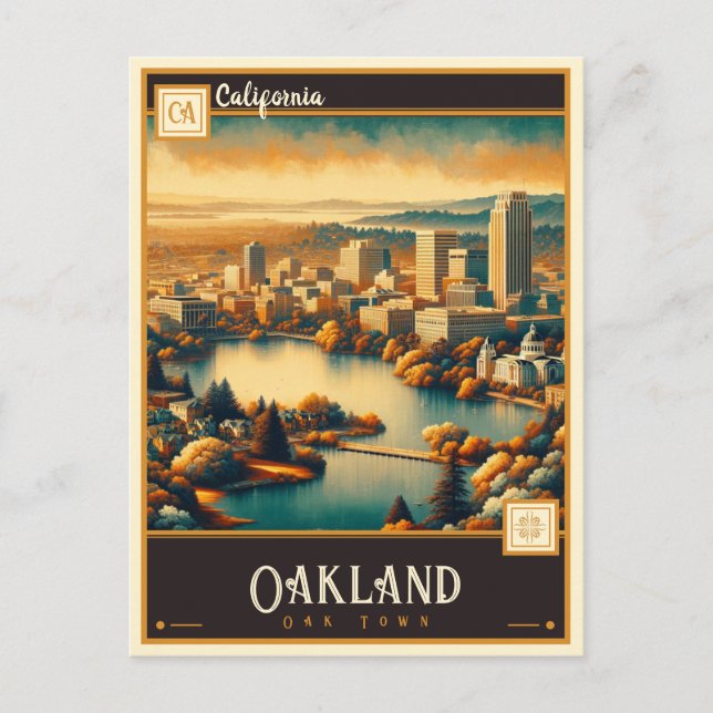 Oakland, California | Vintage Postcard (Front)