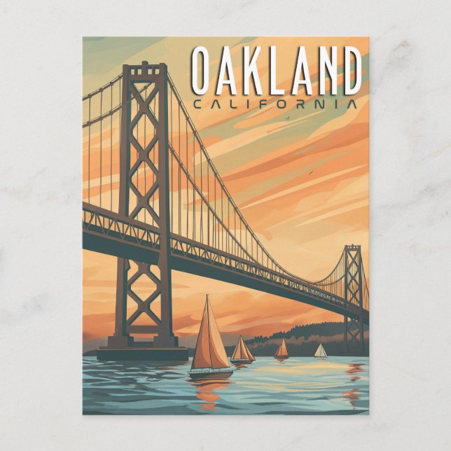 Oakland, California - Vintage Travel  Postcard (Front)
