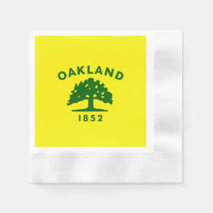Oakland city flag napkin