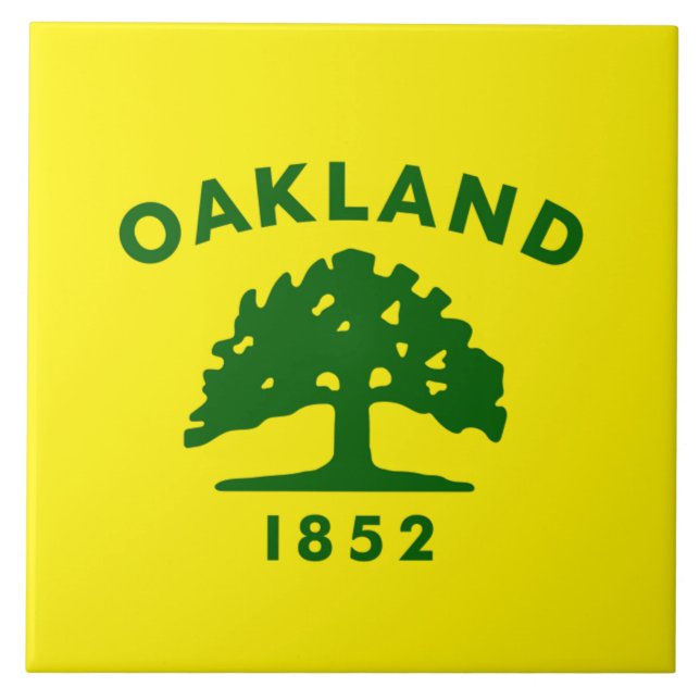 Oakland city flag tile (Front)