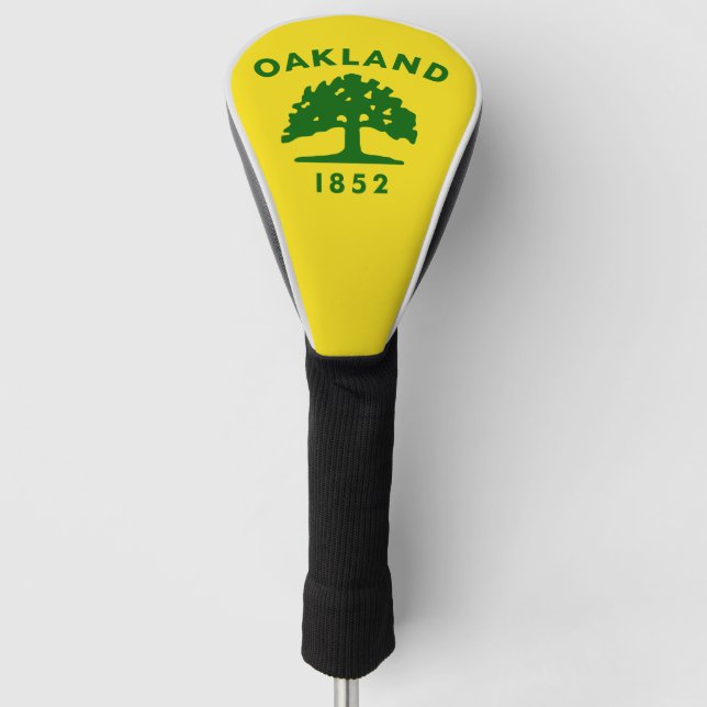 Oakland Flag, California Golf Head Cover (Front)