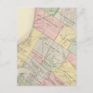 Oakland index map postcard