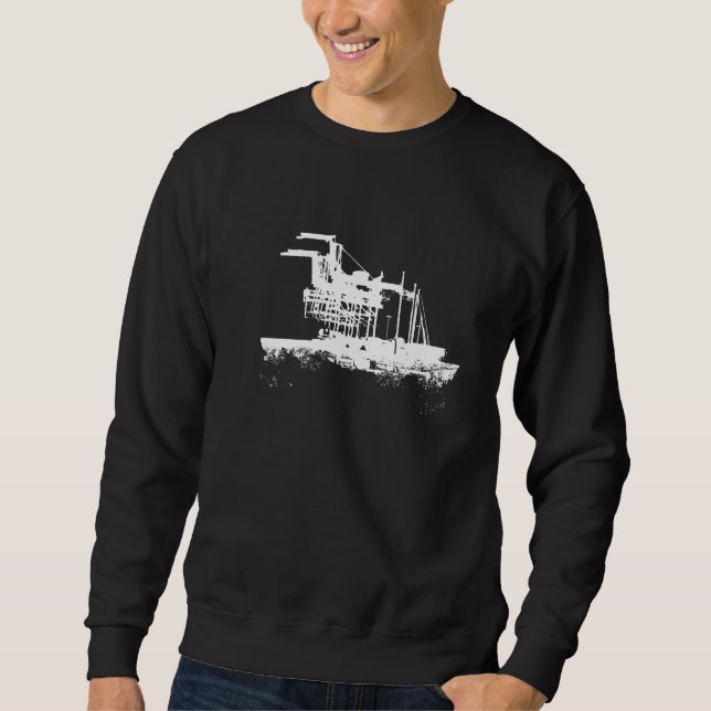 Oakland landmarks, Port of Oakland Cranes, Zipcode Sweatshirt (Front)