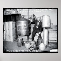 OAKLAND PROHIBITION BOOTLEG STILL RAID