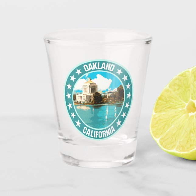 Oakland                                            shot glass (Front)