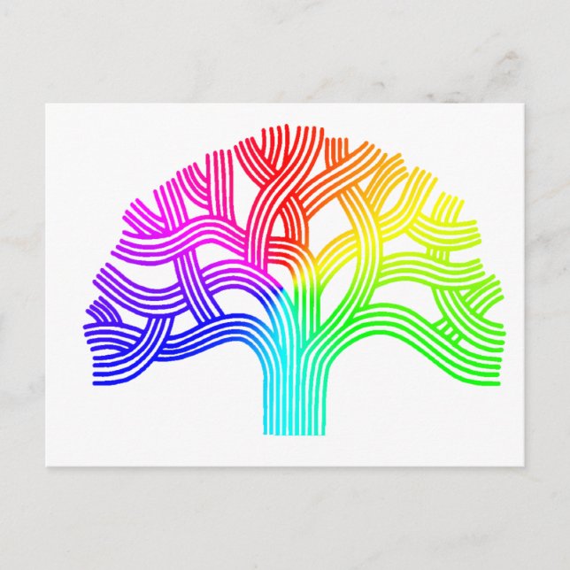 Oakland Tree Rainbow Postcard (Front)