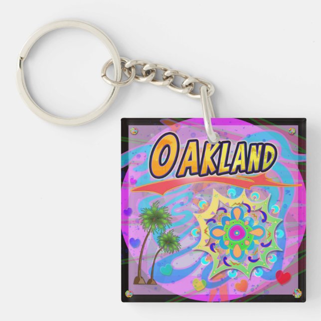 Oakland True Progress Keychain (Front)
