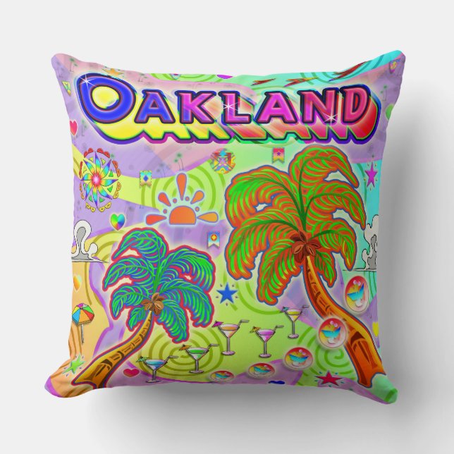 Oakland Vacation Target Pillow (Front)