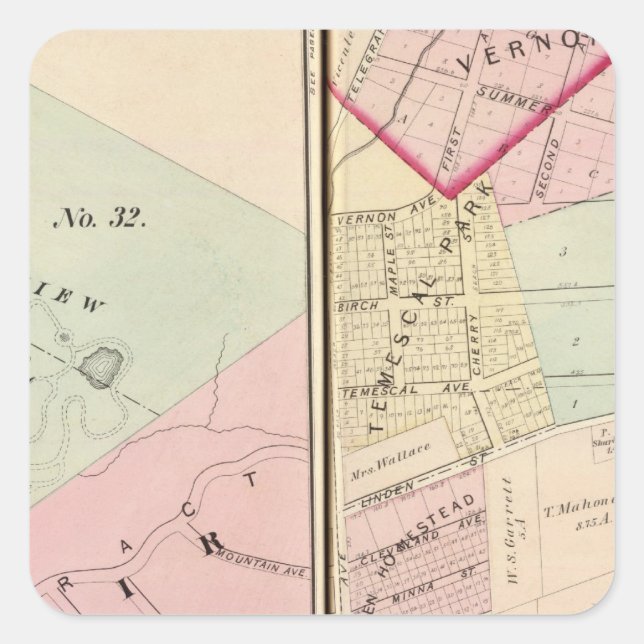 Oakland, vicinity 1112 square sticker (Front)