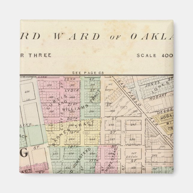 Oakland, vicinity 3 magnet (Front)