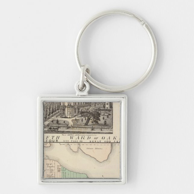 Oakland, vicinity 4 key ring (Front)