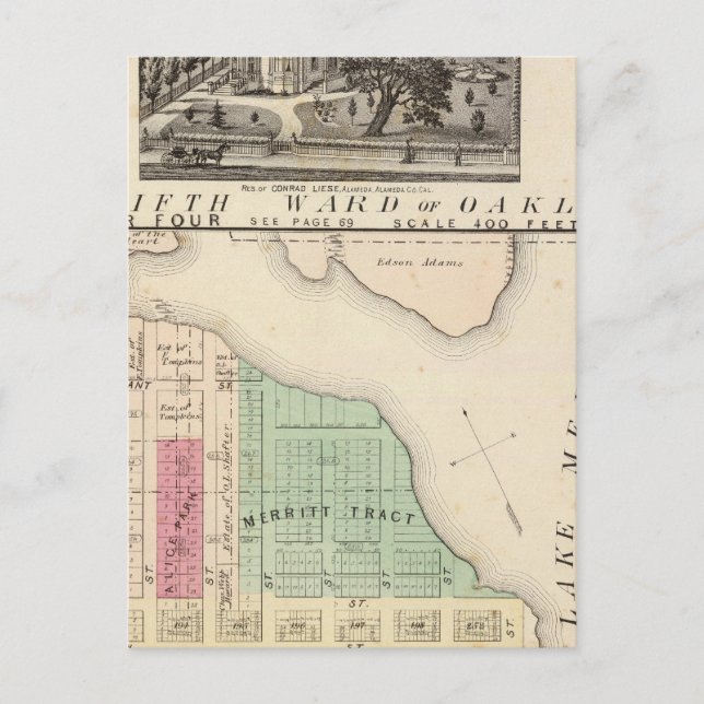 Oakland, vicinity 4 postcard (Front)