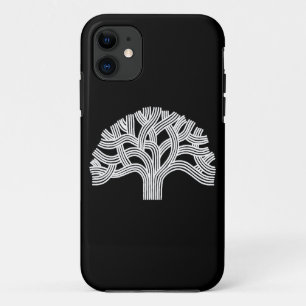 Oakland White Oak Tree on Black Case-Mate iPhone Case