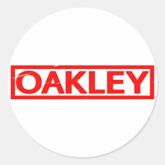 Oakley Stamp Classic Round Sticker (Front)