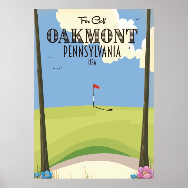Oakmont Pennsylvania Golf Poster (Front)