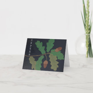 Oaks and Acorns Thank You Card