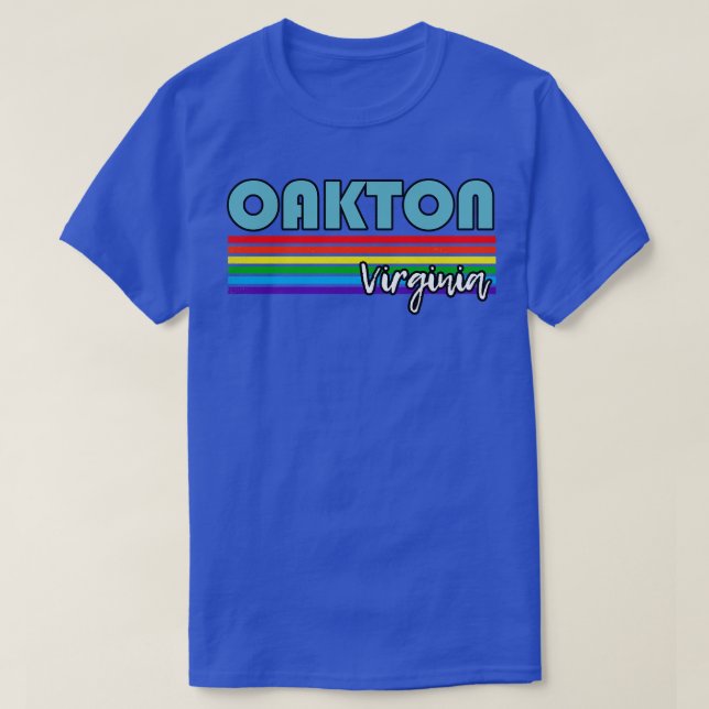 Oakton Virginia Pride Oakton LGBT Gift LGBTQ Suppo T-Shirt (Design Front)
