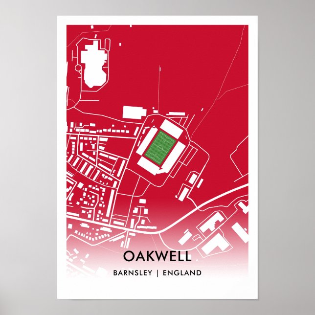 Oakwell Poster – Home of Barnsley Poster (Front)