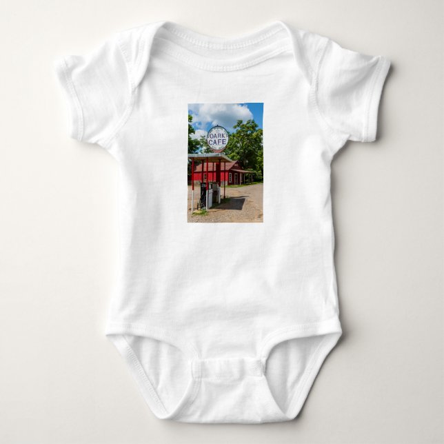 Oark Gas Pumps Baby Bodysuit (Front)