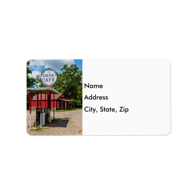 Oark Gas Pumps Label (Front)