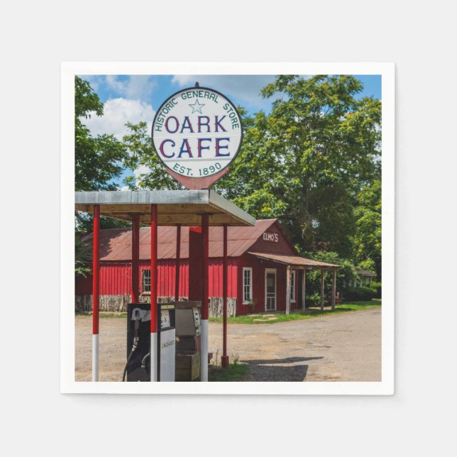 Oark Gas Pumps Napkin (Front)