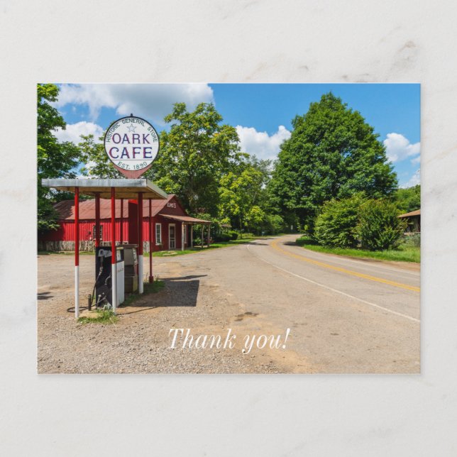 Oark Gas Station Postcard (Front)