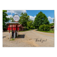 Oark Gas Station Thank You Card