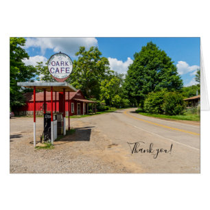 Oark Gas Station Thank You Card