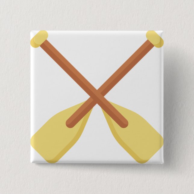 Oars 15 Cm Square Badge (Front)