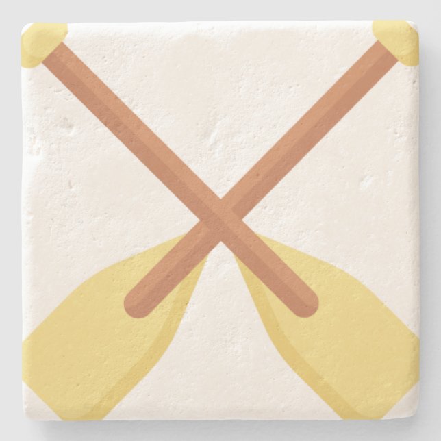 Oars Stone Coaster (Front)