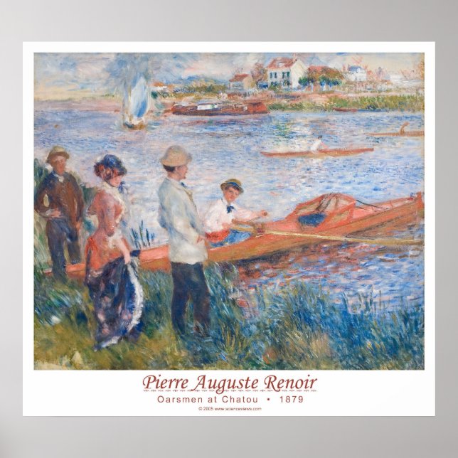 Oarsmen at Chatou  •  1879 Poster (Front)