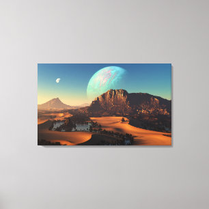 Oasia (Triptych) Canvas Print