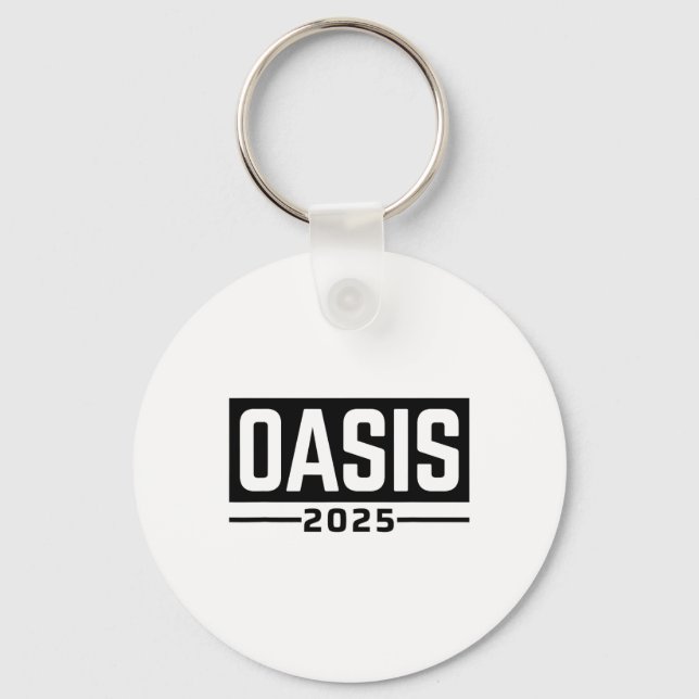 Oasis 2025 California Ca Souvenirs  Key Ring (Front)