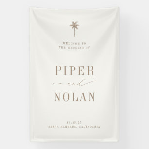 OASIS Beach Wedding Welcome Banner