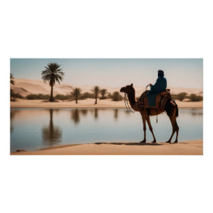 Oasis in the desert poster