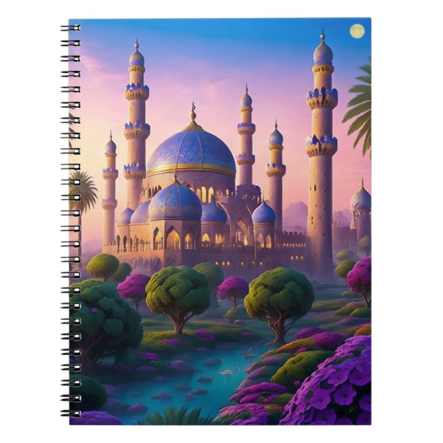 Oasis of the Minaret Castle Spiral Notebook (Front)
