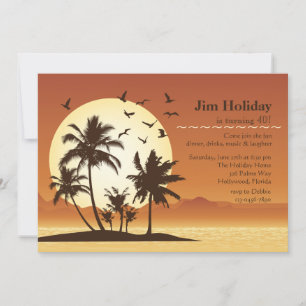 Oasis Sunset Invitation