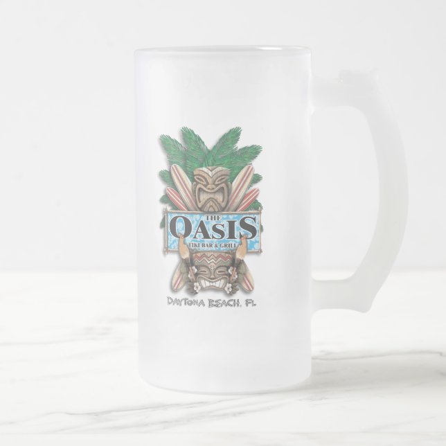 Oasis Tiki Bar And Grill Beer Mug (Frosted) (Right)